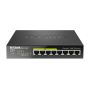 D-Link DGS-1008P switch di rete Non gestito Gigabit Ethernet (10 100 1000) Supporto Power over Ethernet (PoE) Nero