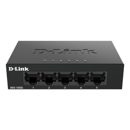 D-Link DGS-105GL E switch di rete Non gestito Gigabit Ethernet (10 100 1000) Nero