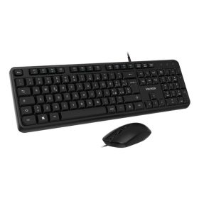 Vultech KM-811 tastiera Mouse incluso Ufficio USB QWERTY Italiano Nero