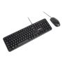 Vultech KM-811 tastiera Mouse incluso Ufficio USB QWERTY Italiano Nero