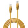 Lindy 48061 cavo di rete Giallo 0,5 m Cat6 U UTP (UTP)
