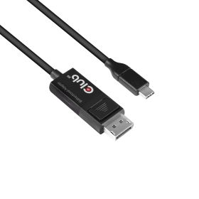 CLUB3D cac-1557 1,8 m USB tipo-C Displayport 1.4 Nero