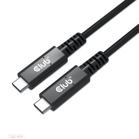 CLUB3D CAC-1571 cavo USB USB4 Gen 3x2 0,8 m USB C Nero