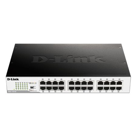 D-Link DGS-1024D switch di rete Non gestito Gigabit Ethernet (10 100 1000) 1U Nero, Argento