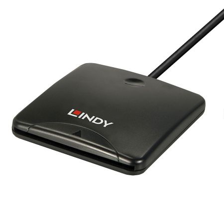 Lindy 43407 lettore di carte magnetiche USB Nero