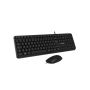 Vultech KM-811 tastiera Mouse incluso Ufficio USB QWERTY Italiano Nero