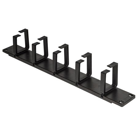 LINK LISTELLO GUIDACAVI PER ARMADI 19" (1 UNITA) NERO CON 5 ANELLI REMOVIBILI