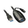 Lindy 43156 cavo USB USB 3.2 Gen 1 (3.1 Gen 1) 10 m USB A Nero