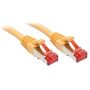 Lindy 47762 cavo di rete Giallo 1 m Cat6 S/FTP (S-STP)
