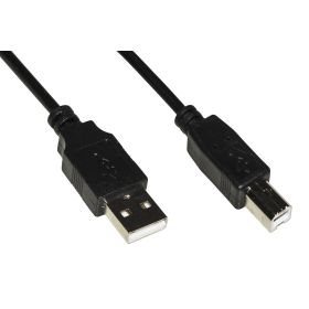 LINK CAVO USB 2.0 CONNETTORI A-B IN RAME MT 3 NERO