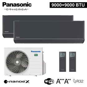 Panasonic Etherea Grafite dual split 9000+9000 WiFi