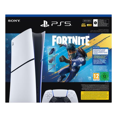 Sony PlayStation 5 Digital Edition - Fortnite Flowering Chaos Bundle 825 GB Wi-Fi Nero, Bianco