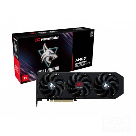 PowerColor Hellhound Radeon RX 9060 XT OC 8GB GDDR6 HDMI/2*DisplayPort PCi Ex 5.0 16x