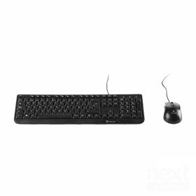 NGS Cocoa Kit Tastiera e Mouse USB Layout IT Nero