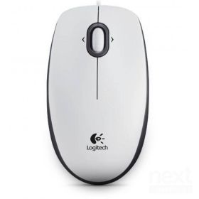 Logitech B100 Mouse ottico Ambidestro 800DPI 3 Tasti USB Bianco