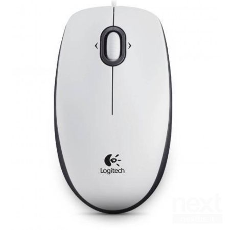 Logitech B100 Mouse ottico Ambidestro 800DPI 3 Tasti USB Bianco