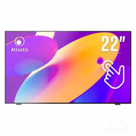 Atlantis T22 Monitor Multi Touch 21,45" LCD 60Hz Full HD 14ms Multimediale VGA/HDMI/DisplayPort
