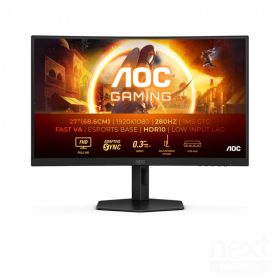 AOC C27G4ZXU Monitor Curvo 27" VA 280Hz Full HD 0,3ms Multimediale Hub USB 2*HDMI/DisplayPort