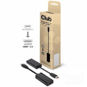 Club3D Adattatore Video miniDP1.2 to HDMI2.0 Active 4K 60Hz 15cm Nero