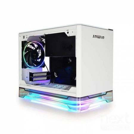 In Win A1 Plus ARGB Cube Case Vetro Temperato Mini ITX 650W Bianco