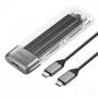 Orico TXM2M-C3 Box Esterno SSD Enclosure M.2 PCIe 3.0 USB Type-C - Trasparente