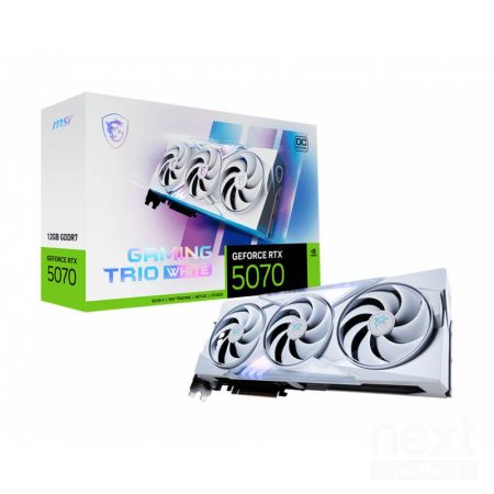 MSI GeForce RTX 5070 12G GAMING TRIO OC WHITE 12GB GDDR7 DLSS4 1*HDMI/3*DisplayPort PCi Ex 5.0 16x