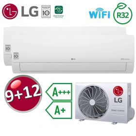 Climatizzatore 9000+12000 dual split LG Libero Smart WiFi ThinQ DualCool A+++ / A+