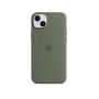 Custodia con Magsafe in Silicone per iPhone 14 Plus - Oliva