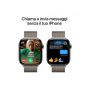 Apple Watch Series 10 GPS + Cellular 46mm Cassa Titanio Naturale con Natural Milanese Loop - S/M
