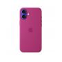 Custodia con Magsafe in Silicone per iPhone 16 Plus - Fucsia