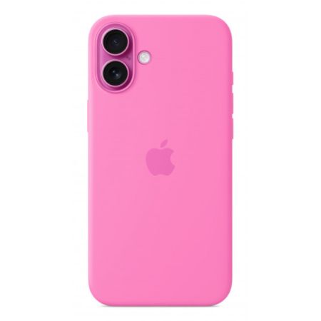 Custodia con Magsafe in Silicone per iPhone 16 Plus - Rosa Peonia