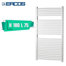 Scaldasalviette bagno bianco Opera Ercos cm 180x75 interasse 70