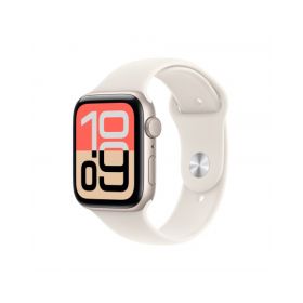 Apple Watch SE 3 GPS 44mm, Cassa in alluminio Galassia con cinturino Sport Galassia - M/L