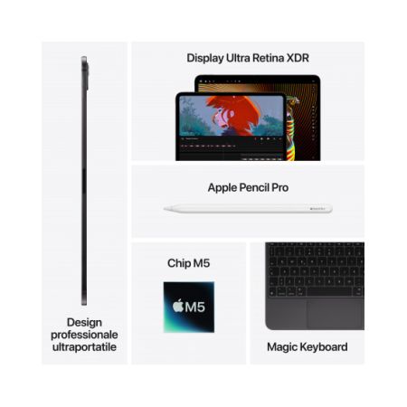 iPad Pro 13" (M5) Wi-Fi + Cellular 2TB - Vetro nanotexture - Argento