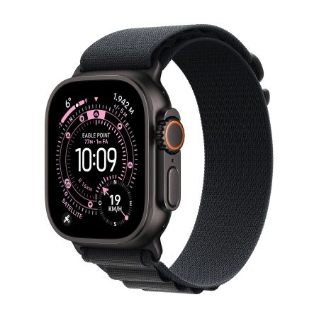 APPLE WATCH ULTRA 3GPS + CELLULAR49MMBLACK TITANIUM CASE WITH BLACK ALPINE LOOP - LARGE