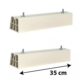 Coppia di basi piedi a pavimento per moto condensanti - 350mm
