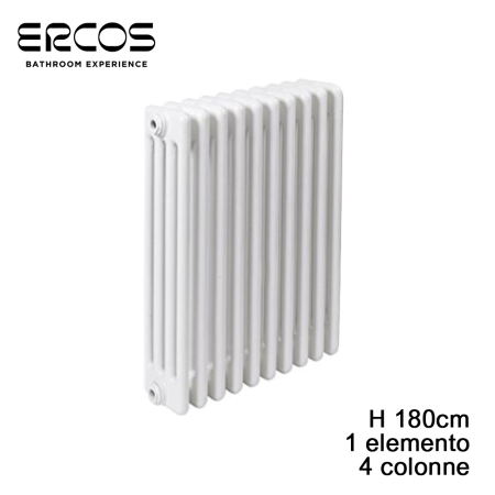 Termosifone tubolare acciaio 4 colonne - H 1800 mm Comby