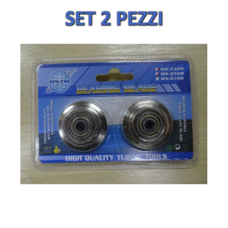 Coppia lame di ricambio per tagliatubi tubo rame modello WK-650