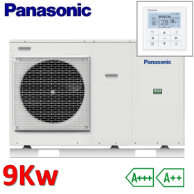Panasonic Aquarea monoblocco 9,0 Kw - pompa di calore R32 220v riscaldamento e raffrescamento - avviamento ed accensioni inclusi