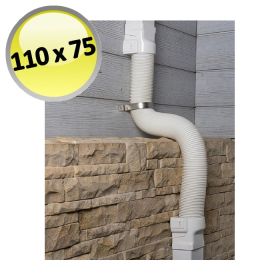 Kit flessibile per il collegamento di due canaline mediante tubo da 1 m- 110 x75