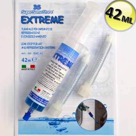 Autosigillante turafalle Extreme - cartuccia siringa da 42 ML + adattatori a tubo in plastica