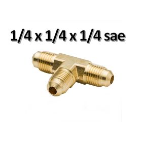 Raccordo a TEE 1/4'' sae maschio - maschio - maschio - maschio