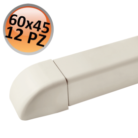 Tappo terminale per canalina 60x45mm - 12 PZ