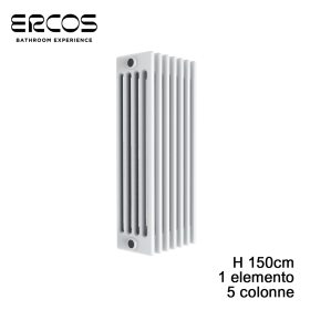 Radiatore tubolare acciaio 5 colonne - H 1500 mm Comby