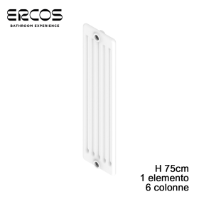 Radiatore tubolare acciaio 6 colonne - H 1500 mm Comby