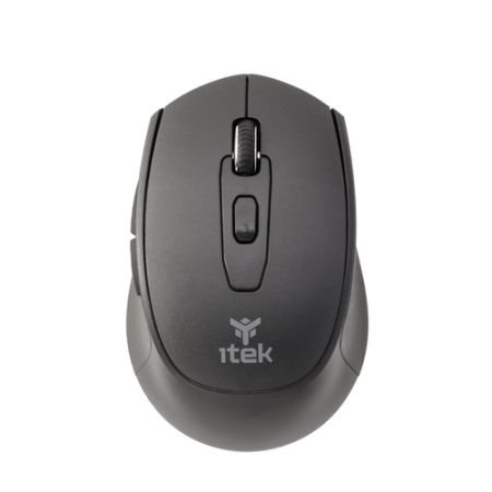 ITEK MOUSE CLK W24B  WIRELESS 2.4G  BLUETOOTH  OTTICO  1600 DPI  6 TASTI  SILENT  SWITCH ERGONOMICO