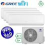 Climatizzatore inverter ARI quadri split Wi-Fi 9+9+9+9 Btu - GREE R32 classe A++/A+
