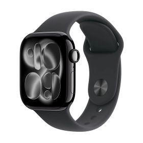 APPLE WATCH SERIES 11GPS42MMJET BLACK ALUMINIUM CASE WITH BLACK SPORT BAND - M/L