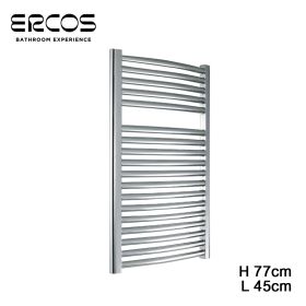 Calorifero scaldasalviette cromato curvo 77x45 interasse 40 cm - TEKNO Ercos