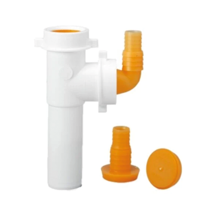 Raccordo per sifone lavello a 2 vie Ø 40 per LAVATRICE LAVASTOVIGLIE 120 mm